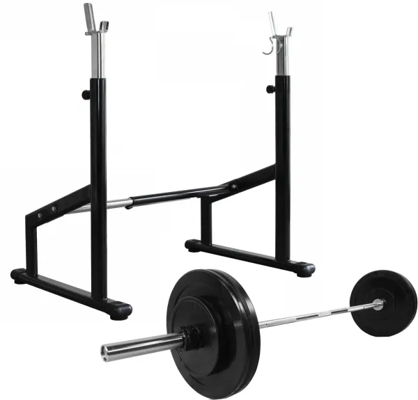 Odin Semi Pro Squat Rack + Painot ja tanko (50 kg)